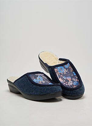 Papuci/pantofi de casă  toc de 4 la 6 cm albastru SEDAGYL femeie