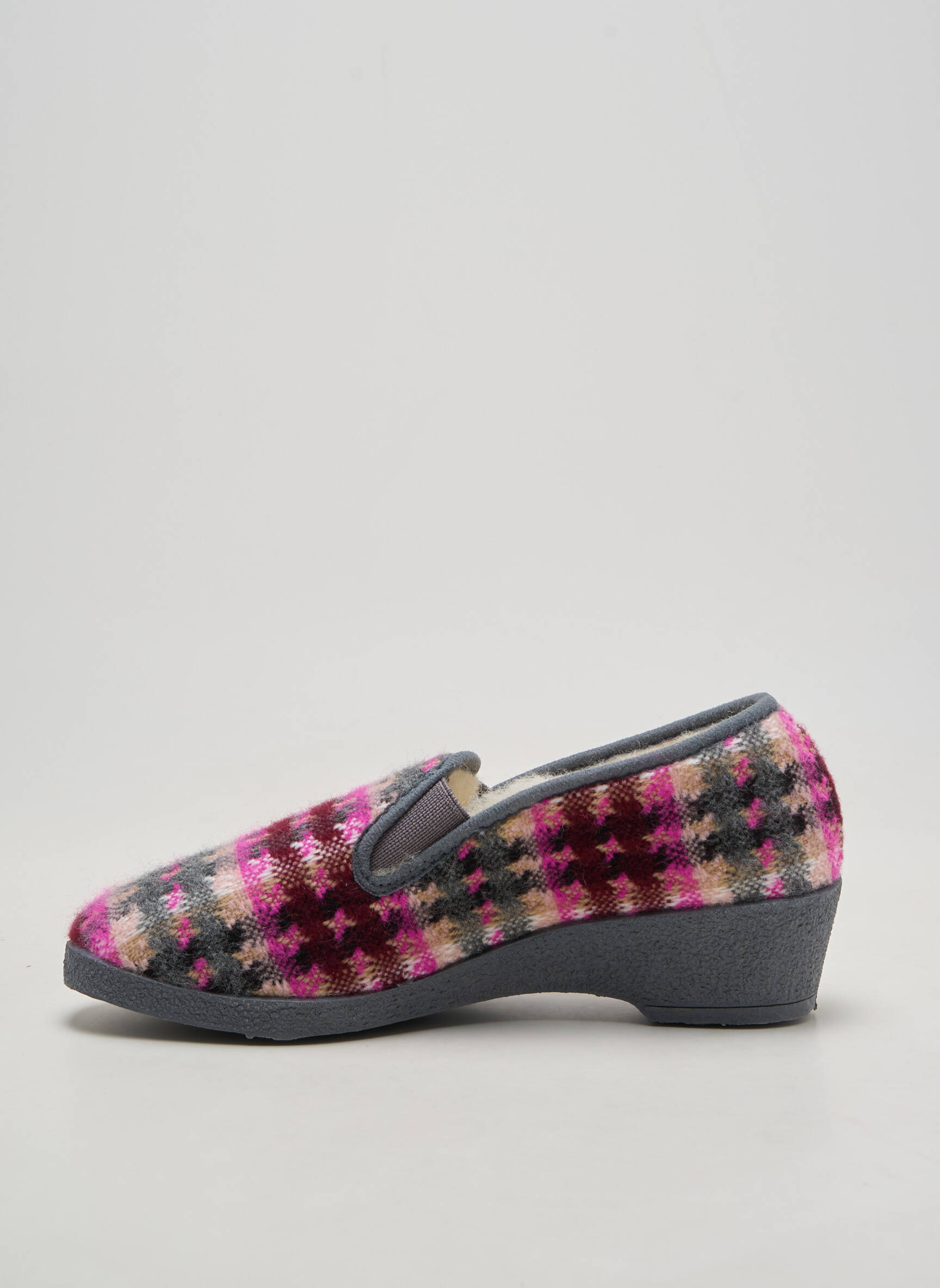 Papuci/pantofi de casă  toc de 4 la 6 cm gri SEDAGYL femeie