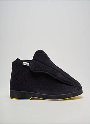 Papuci/pantofi de casă închidere cu arici vârf rotund negru EMANUELA unisex