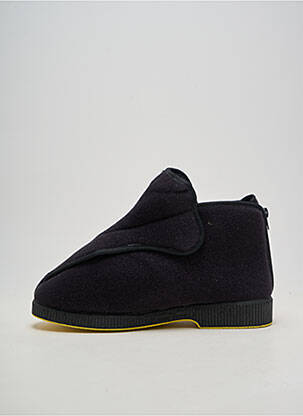 Papuci/pantofi de casă închidere cu arici vârf rotund negru EMANUELA unisex