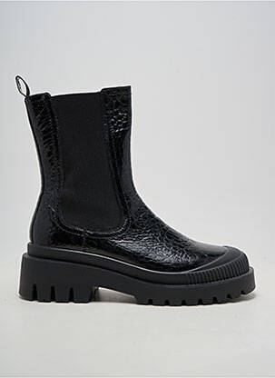 Botine/ghete toc mic toc de 4 la 6 cm negru PATAUGAS femeie