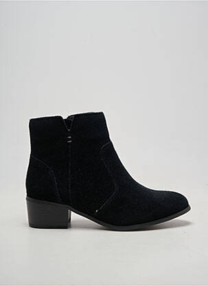 Botine/ghete vârf rotund toc de 4 la 6 cm negru DAMART femeie