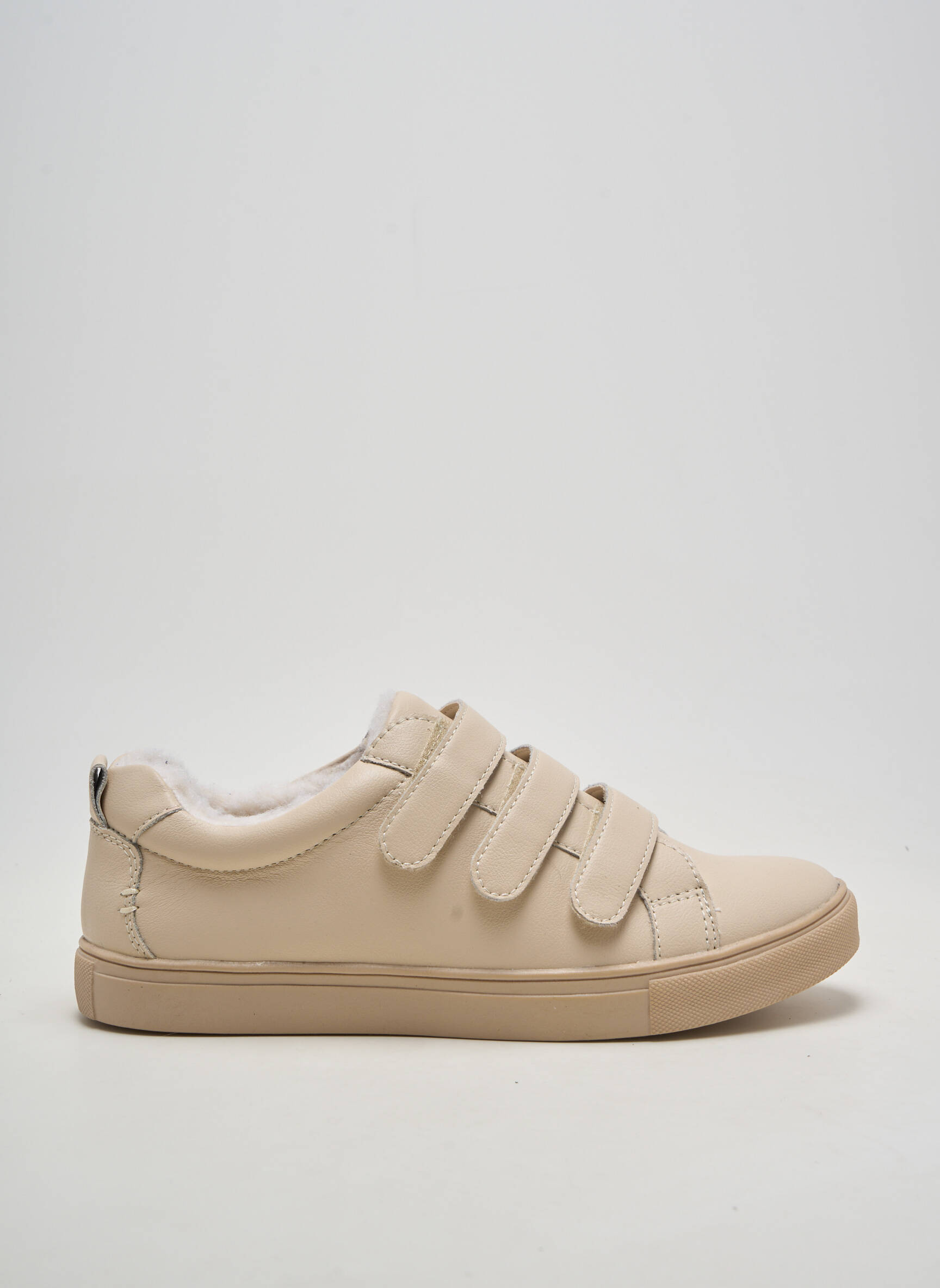 Adidași vârf rotund toc plat până la 3 cm bej DAMART femeie