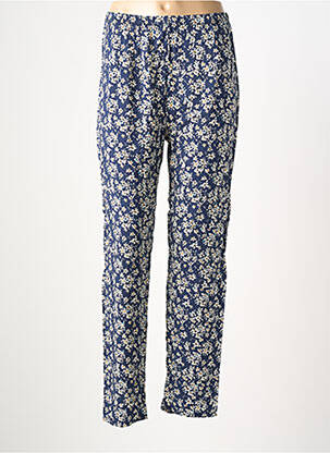 Pantalon drept țesătură crep mărime normală albastru DREAM VALLEY femeie