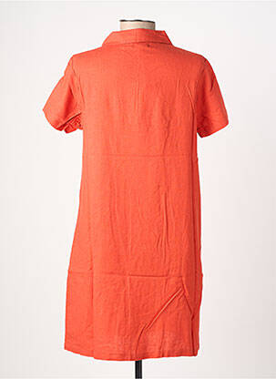 Rochie scurtă mâneci scurte mâneci scurte portocalie BASTINGAGE femeie