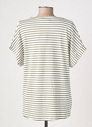 Tricou croială dreaptă mâneci scurte verde DREAM VALLEY femeie