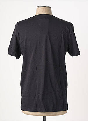 Tricou broderie mâneci scurte negru OAKS VALLEY bărbat