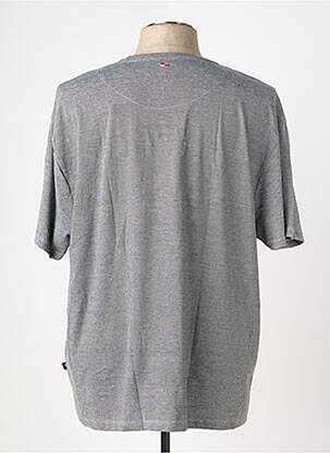 Tricou guler tunisian mâneci scurte gri OAKS VALLEY bărbat