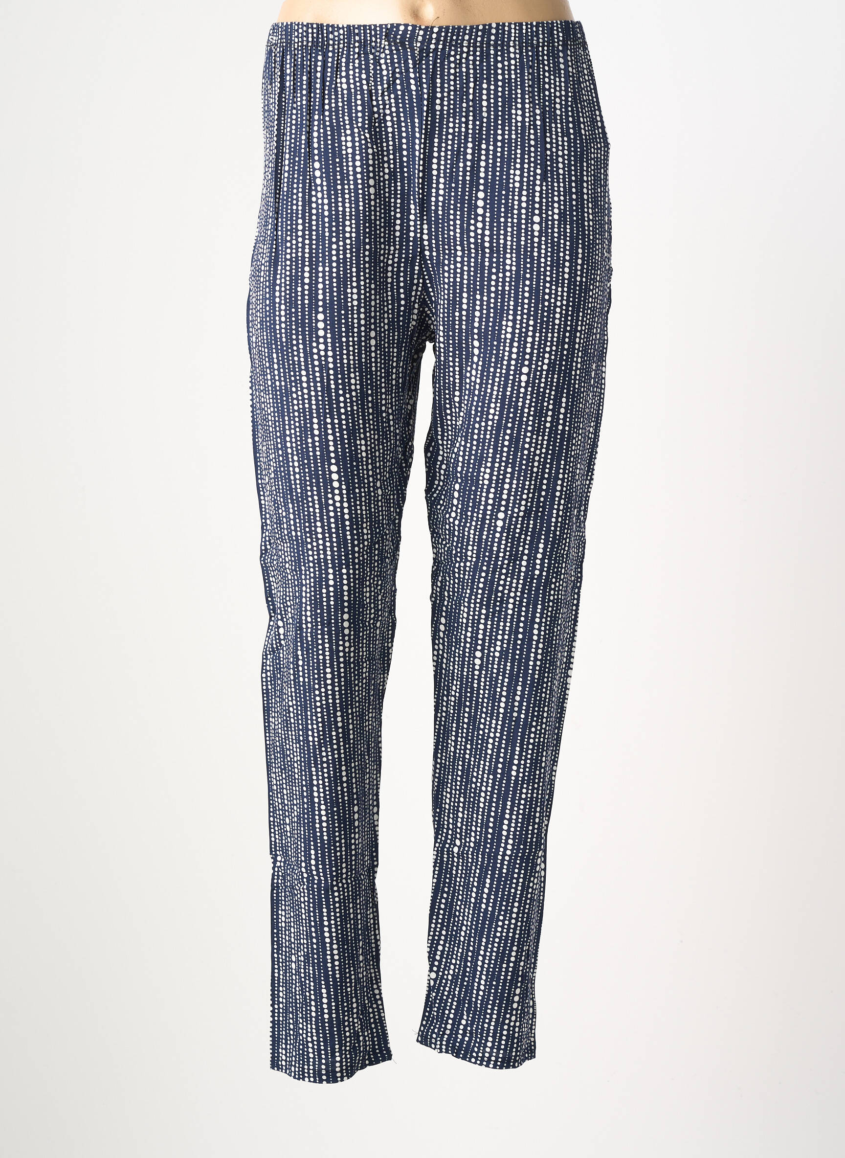 Pantalon slim talie elastică mărime normală albastru DREAM VALLEY femeie
