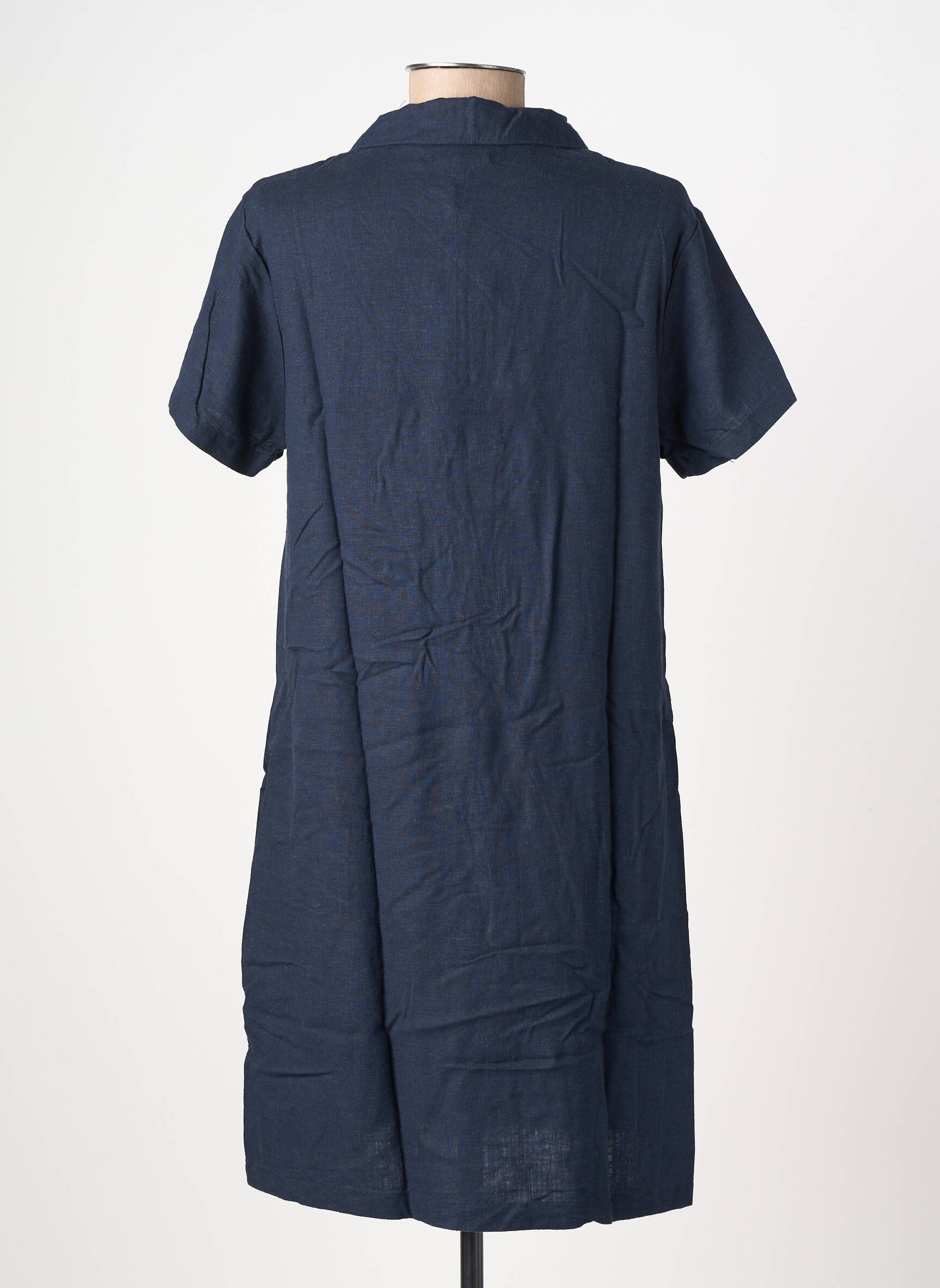 Rochie scurtă mâneci scurte mâneci scurte albastru BASTINGAGE femeie