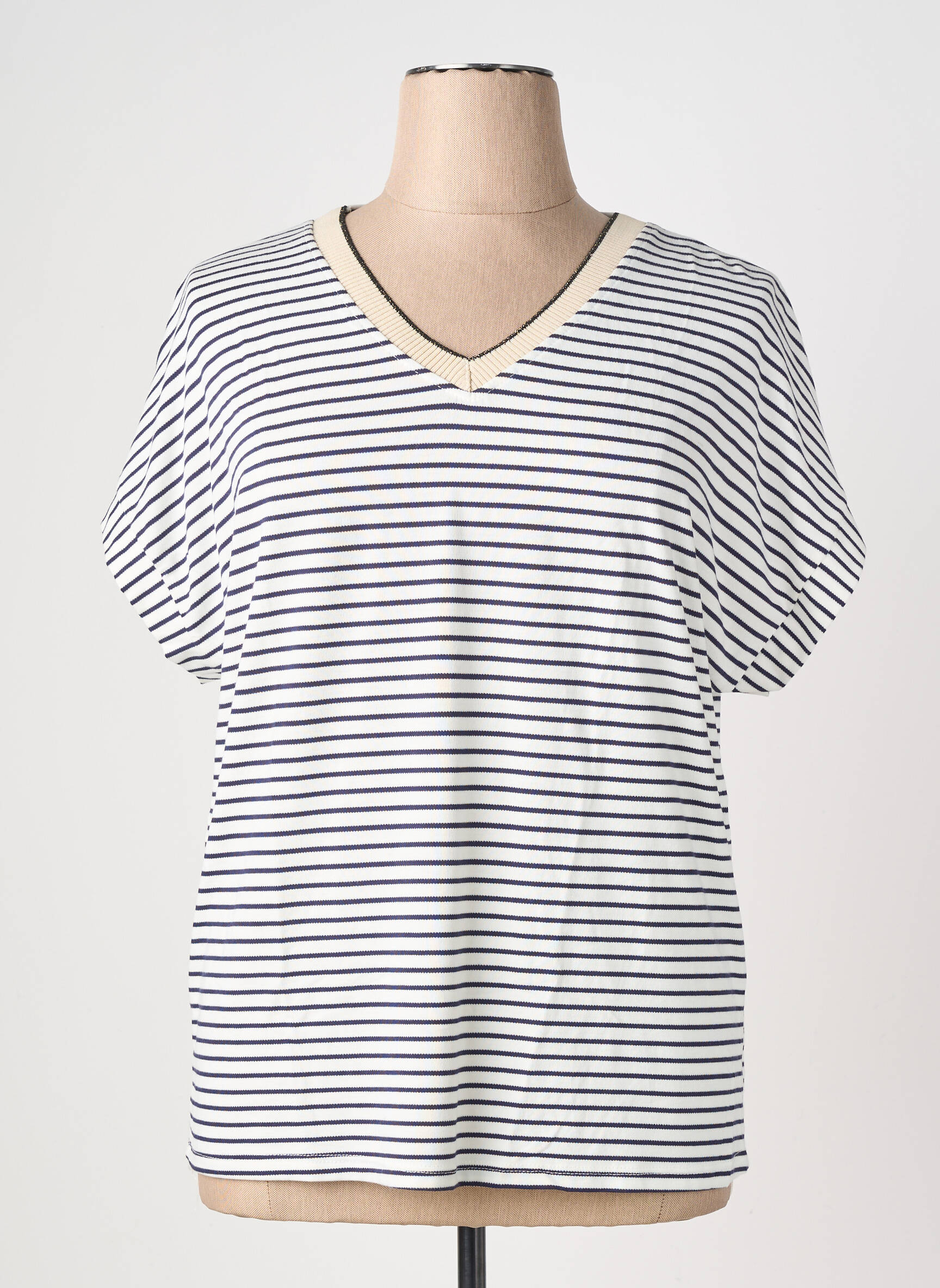 Tricou croială dreaptă mâneci scurte negru DREAM VALLEY femeie