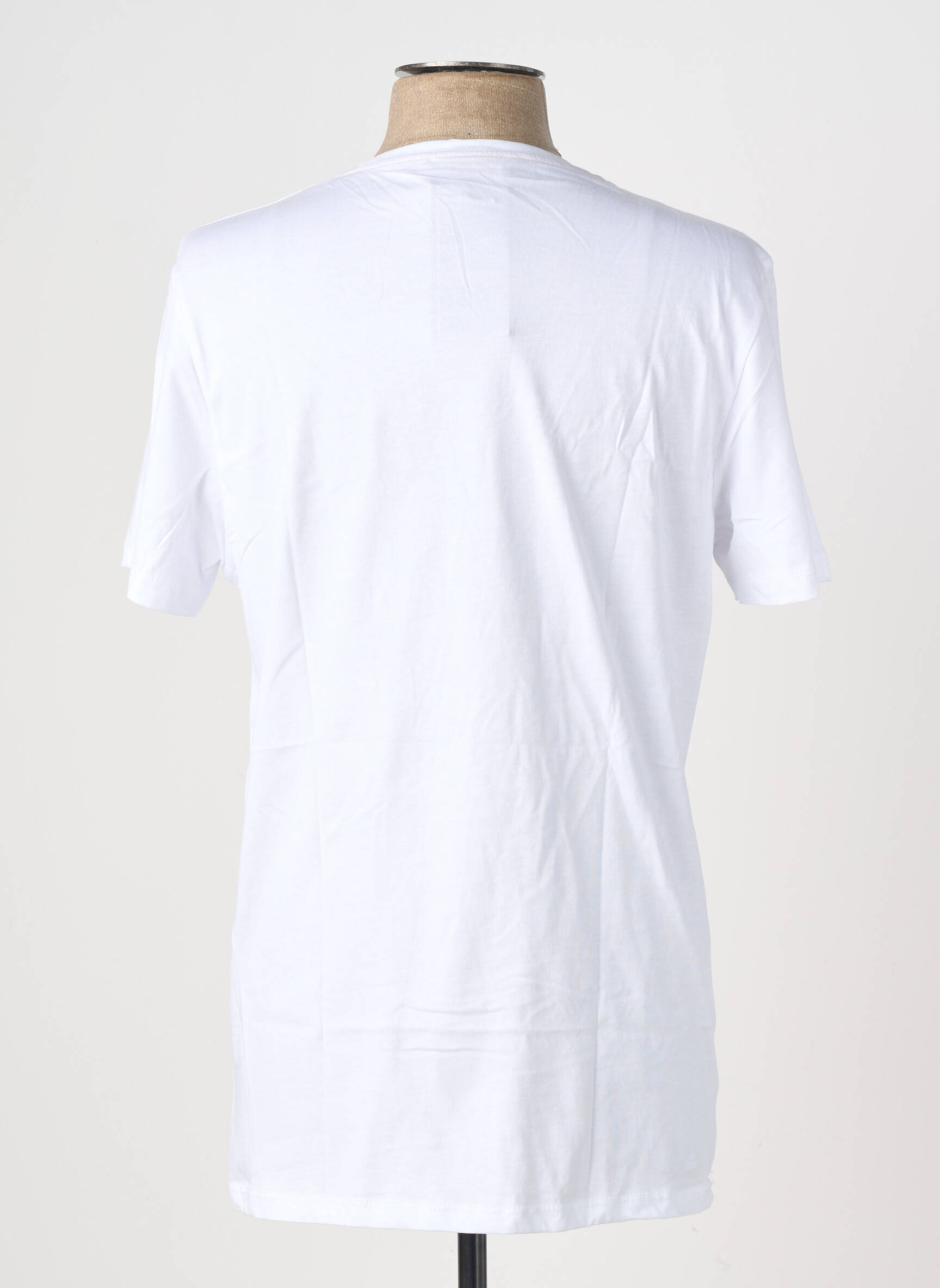 Tricou broderie mâneci scurte alb OAKS VALLEY bărbat