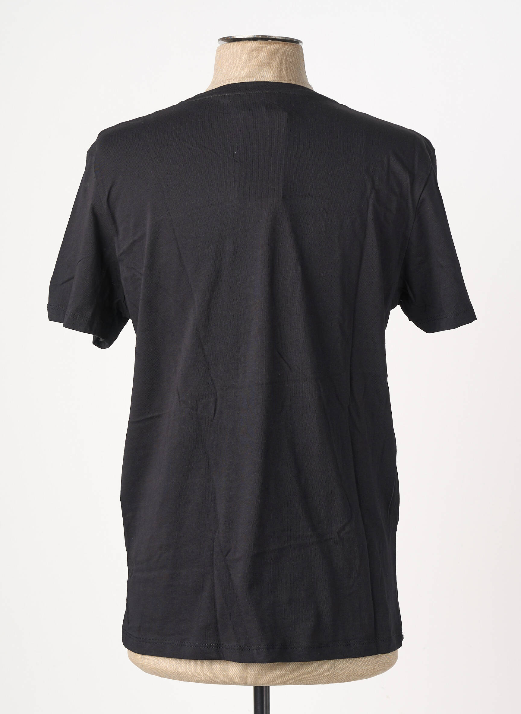 Tricou broderie mâneci scurte negru OAKS VALLEY bărbat