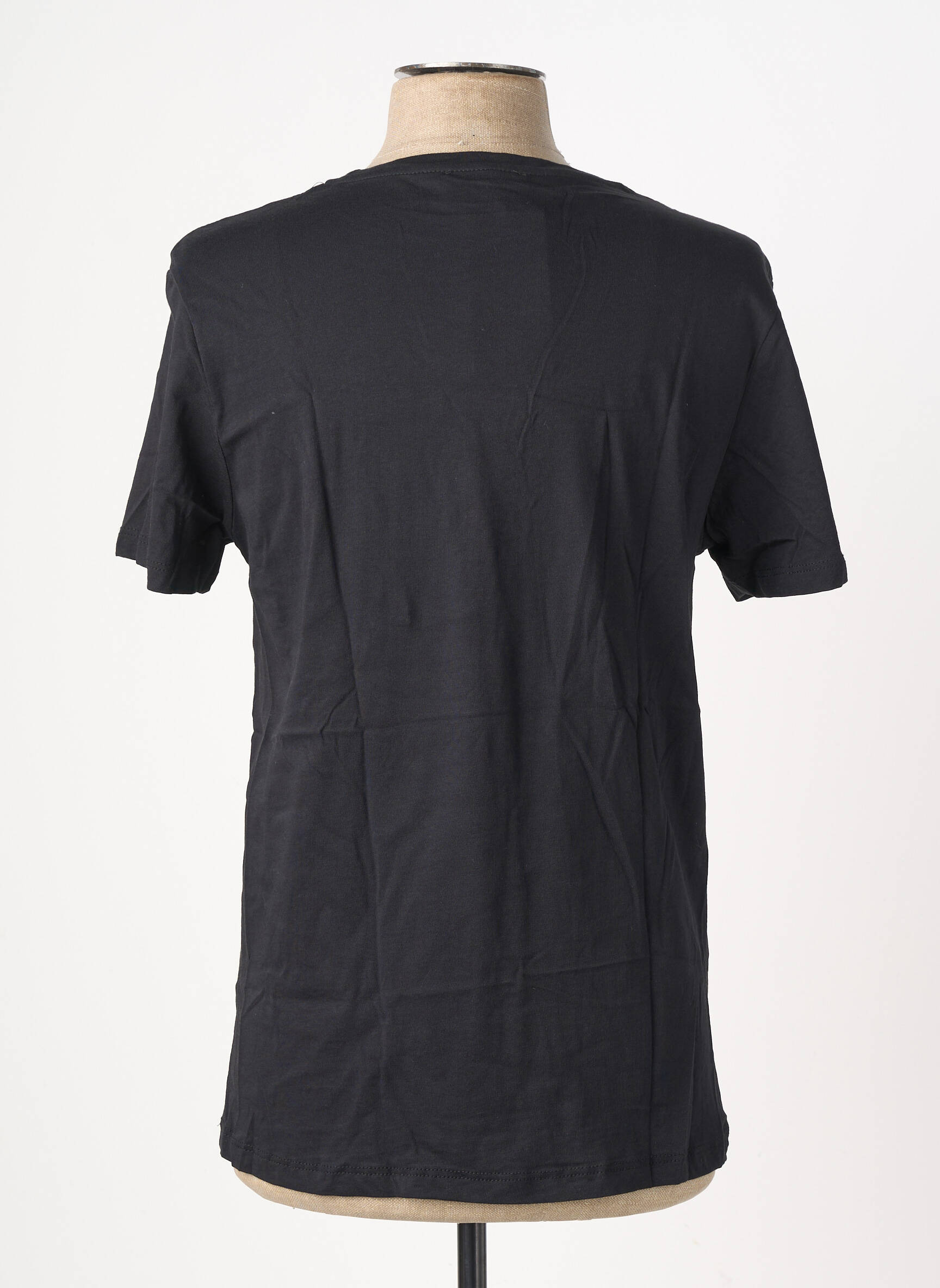 Tricou broderie mâneci scurte negru OAKS VALLEY bărbat