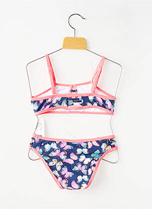 Costum de baie din două piese elasticitate albastru LAGON BLEU fată