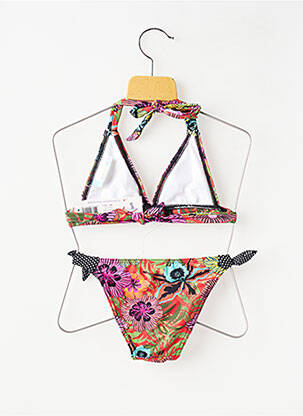 Costum de baie din două piese elasticitate violet LAGON BLEU fată