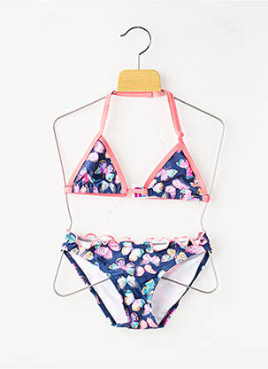 Costum de baie din două piese elasticitate albastru LAGON BLEU fată