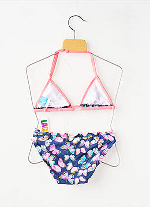Costum de baie din două piese elasticitate albastru LAGON BLEU fată