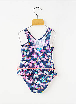 Costum de baie dintr-o singură piesă elasticitate albastru LAGON BLEU fată