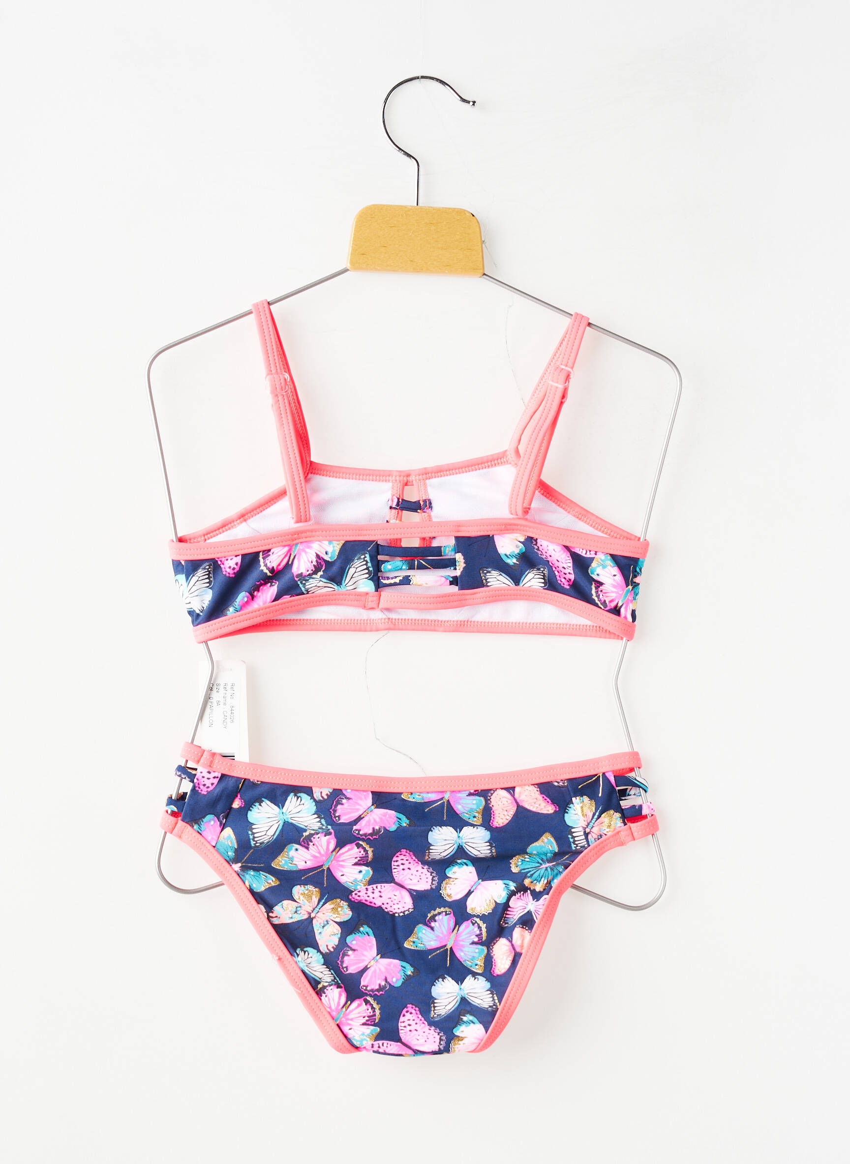 Costum de baie din două piese elasticitate albastru LAGON BLEU fată