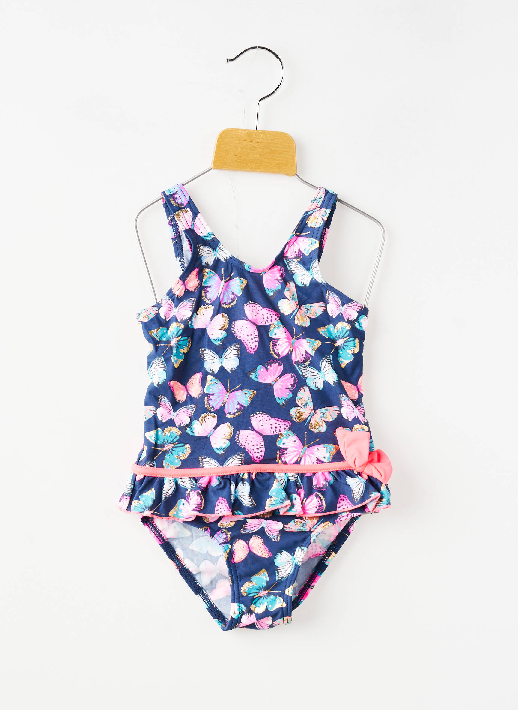 Costum de baie dintr-o singură piesă elasticitate albastru LAGON BLEU fată