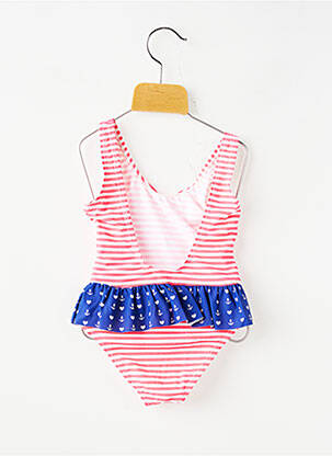 Costum de baie dintr-o singură piesă sutiene roz BEACHWEAR fată