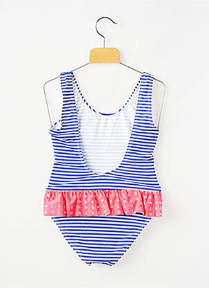 Costum de baie dintr-o singură piesă sutiene albastru BEACHWEAR fată