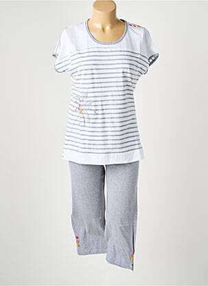 Pijama mâneci scurte gri ROSE POMME femeie