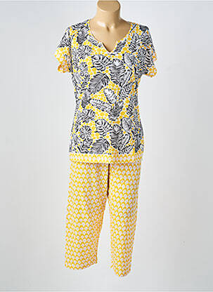 Pijama mâneci scurte galben ROSE POMME femeie