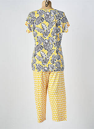 Pijama mâneci scurte galben ROSE POMME femeie