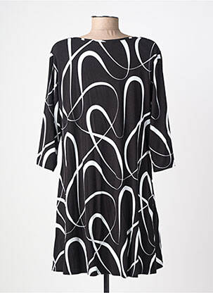 Rochie scurtă mâneci 3/4 mâneci 3/4 negru OLIVER JUNG femeie