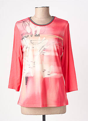 Tricou mâneci 3/4 mâneci 3/4 roz BARBARA LEBEK femeie