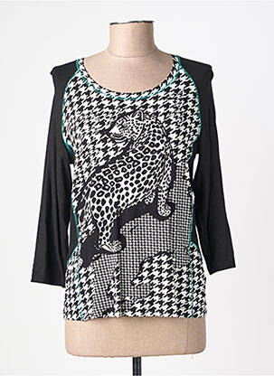 Tricou mâneci 3/4 mâneci 3/4 negru FRANK WRIGHT femeie