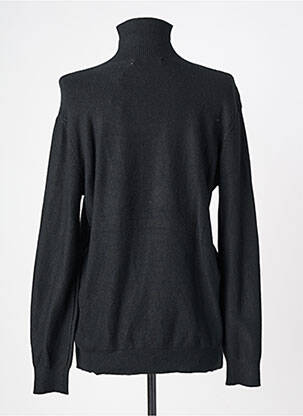 Pulover cu guler înalt tricot împletit mâneci lungi negru KALISSON femeie