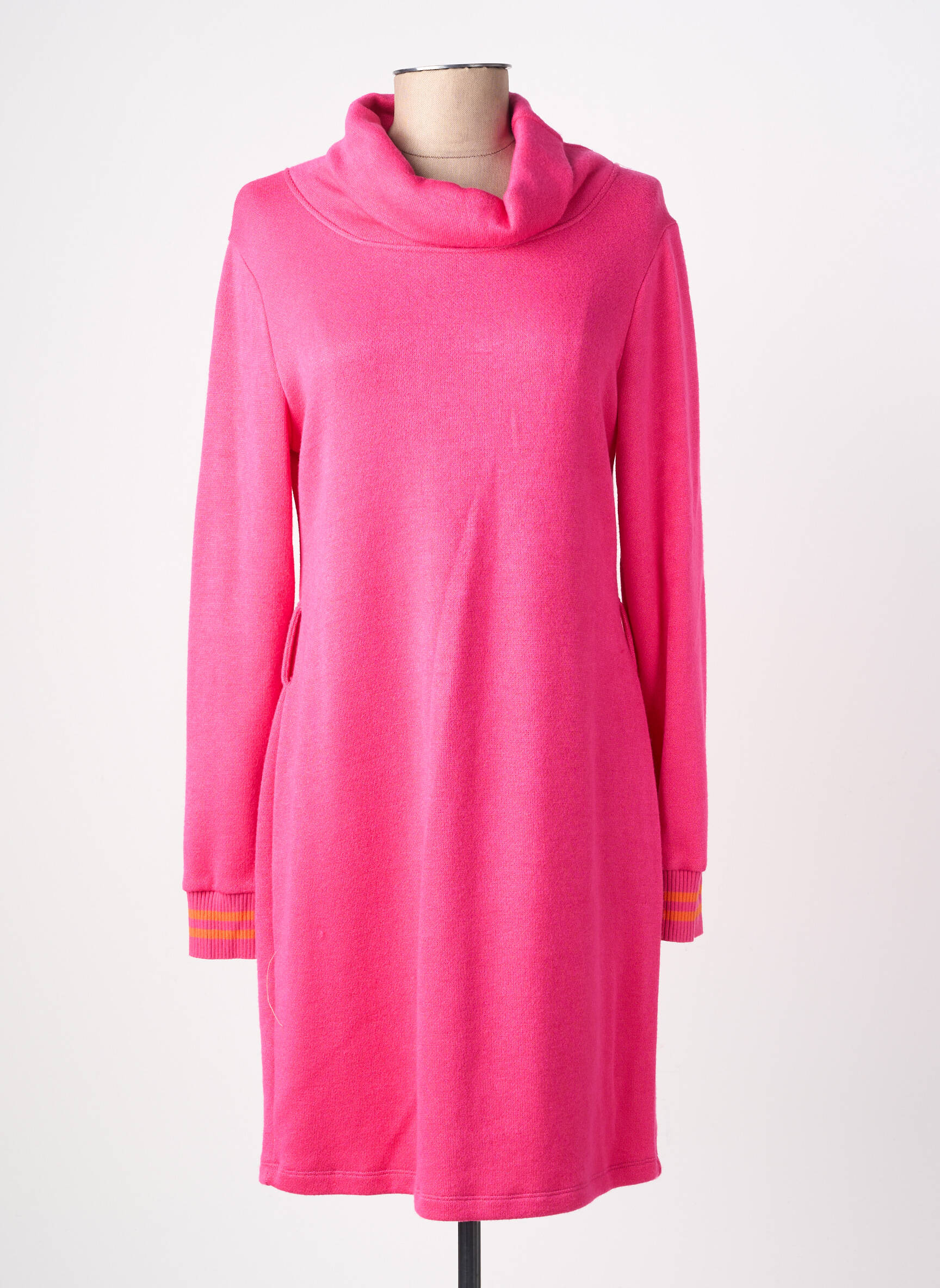 Rochie pulover elasticitate mâneci lungi roz PAUL BRIAL femeie
