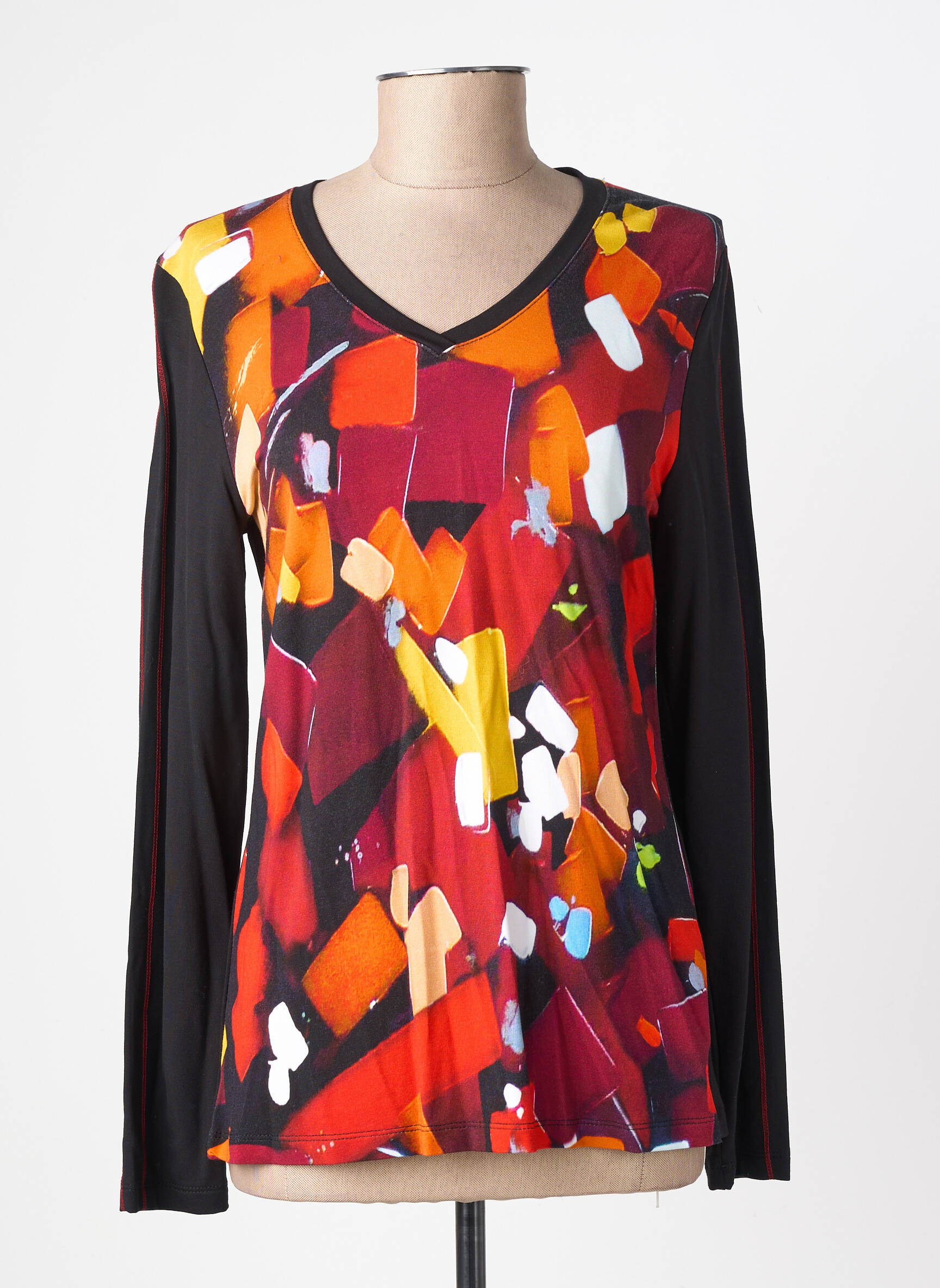 Tricou mâneci lungi mâneci lungi portocalie DOLCEZZA femeie