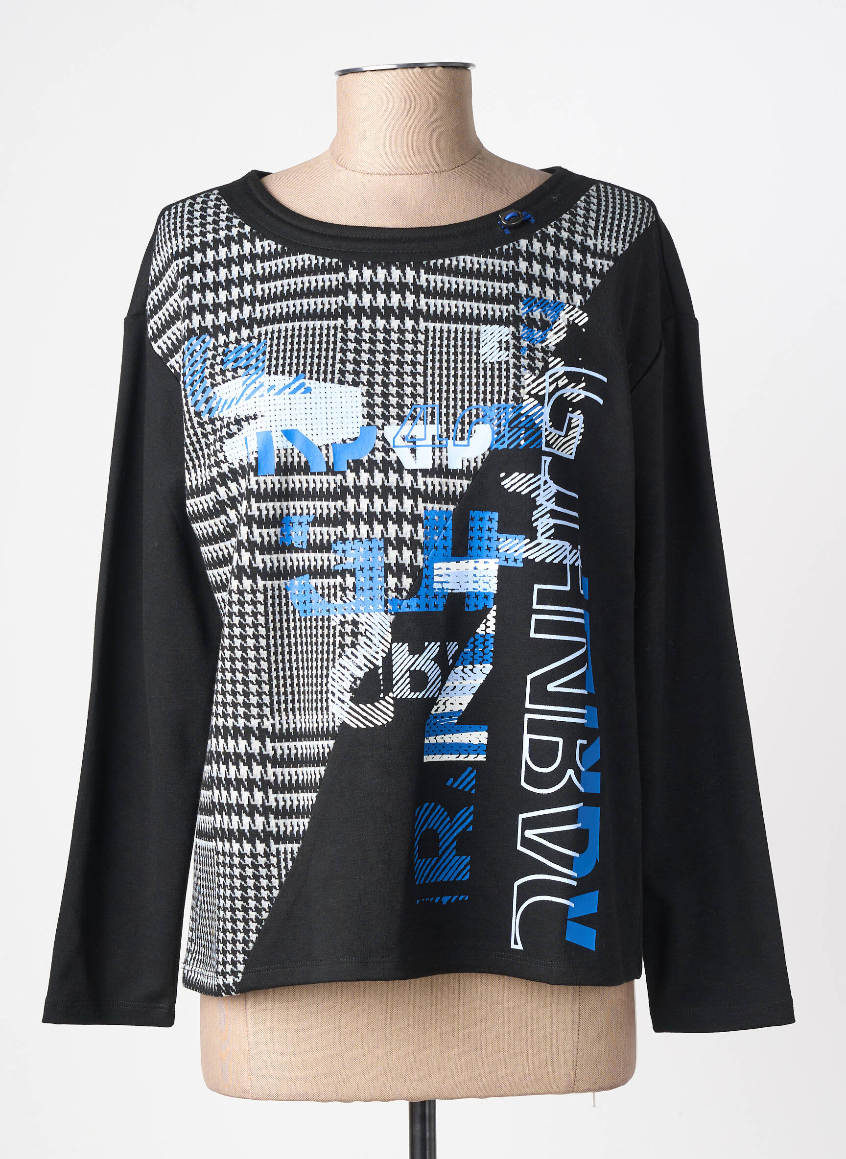 Tricou mâneci lungi mâneci lungi negru BARBARA LEBEK femeie