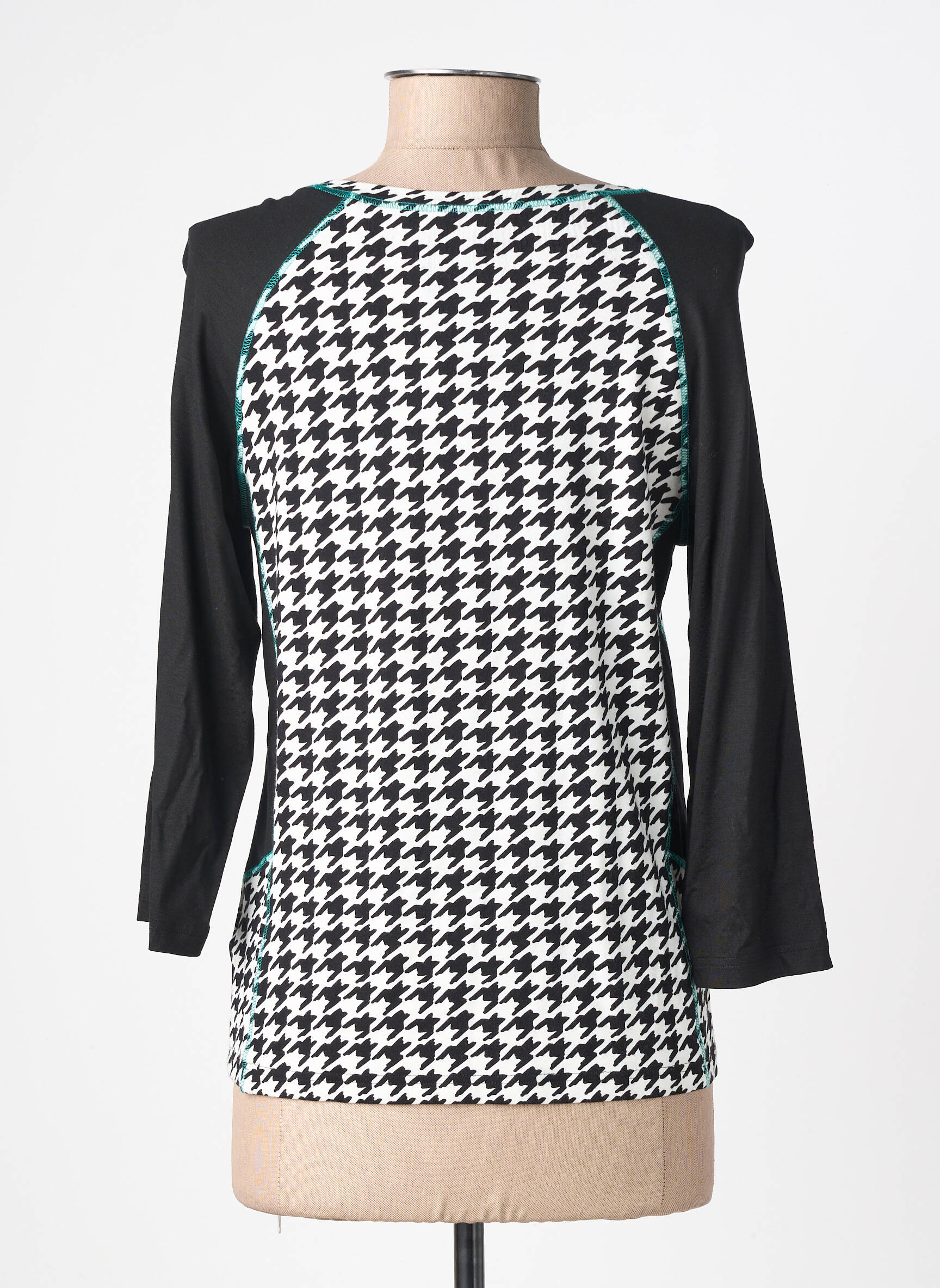 Tricou mâneci 3/4 mâneci 3/4 negru FRANK WRIGHT femeie