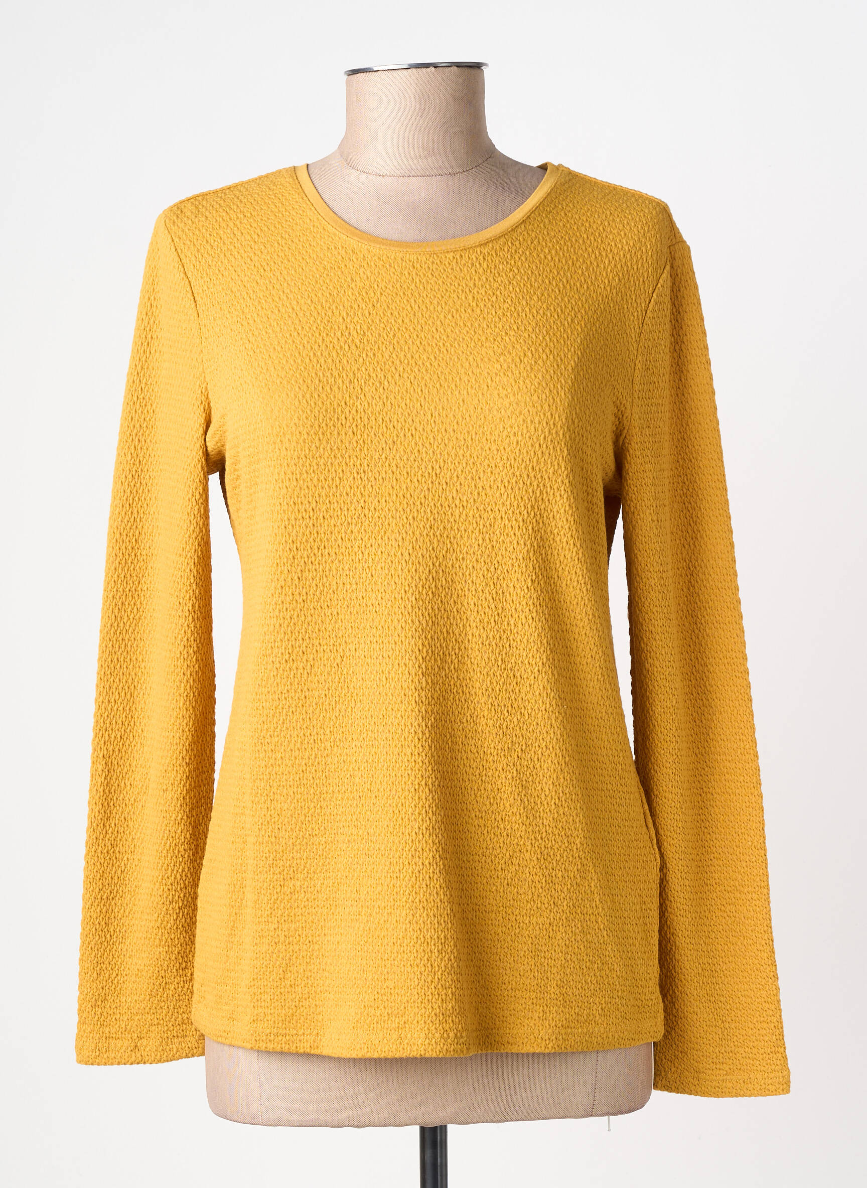 Tricou mâneci lungi mâneci lungi galben BARBARA LEBEK femeie