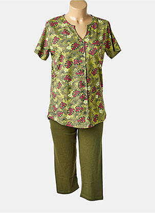 Pijama mâneci scurte verde ROSE POMME femeie