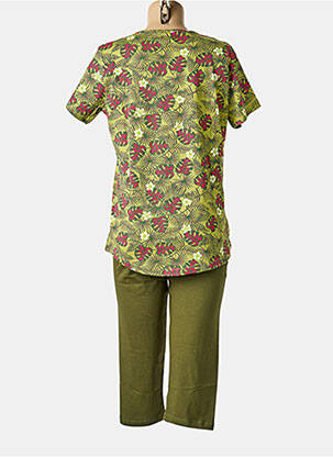 Pijama mâneci scurte verde ROSE POMME femeie