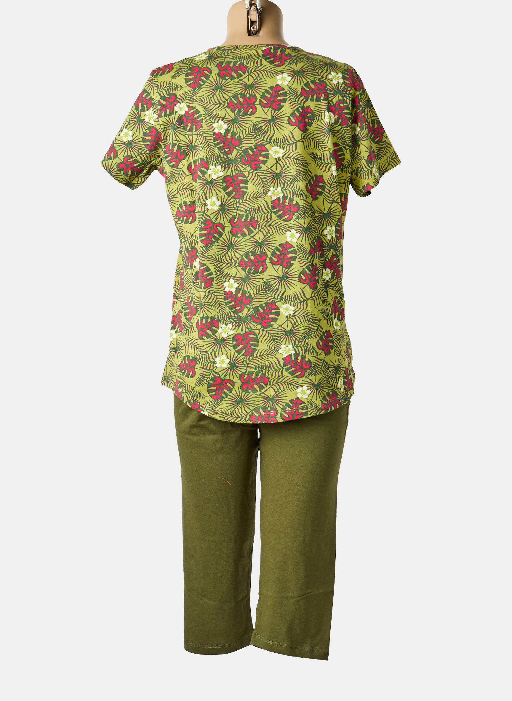 Pijama mâneci scurte verde ROSE POMME femeie