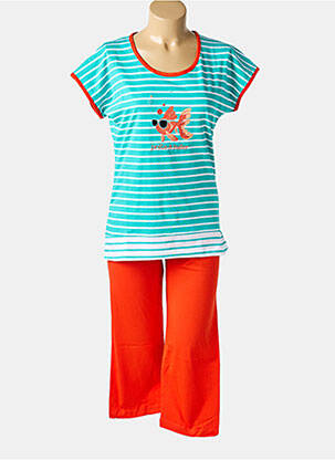 Pijama mâneci scurte albastru ROSE POMME femeie