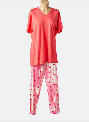 Pijama mâneci scurte roz ROSE POMME femeie