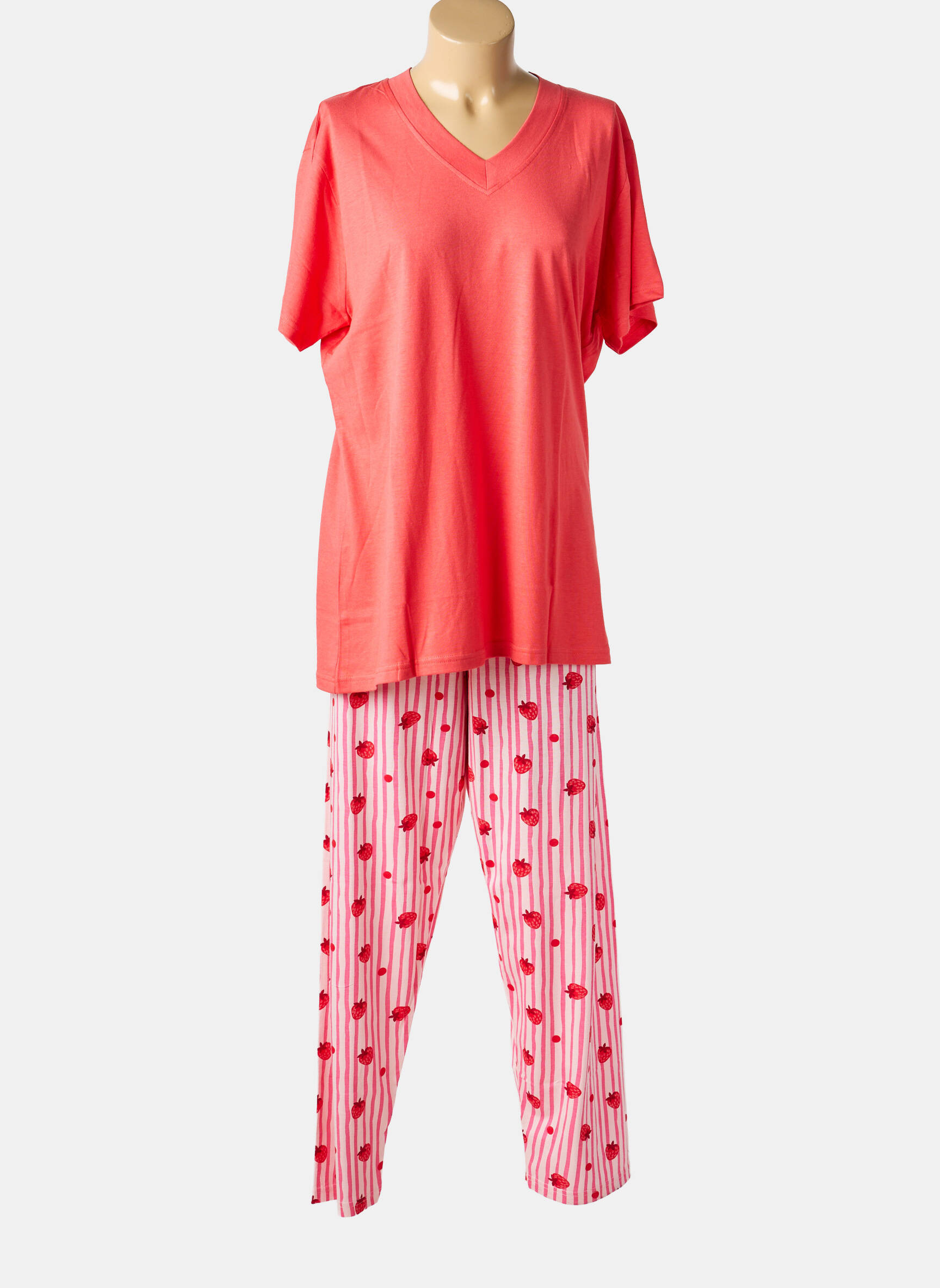 Pijama mâneci scurte roz ROSE POMME femeie