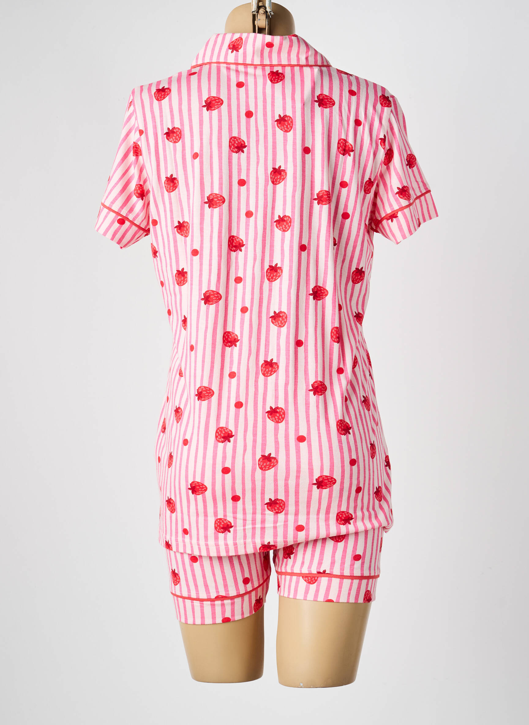 Pijama mâneci scurte roz ROSE POMME femeie