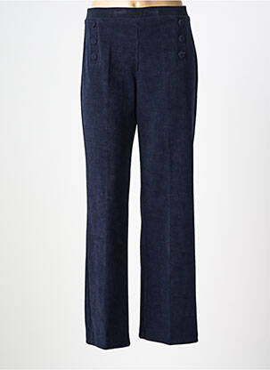 Pantalon drept talie elastică albastru TINTA femeie