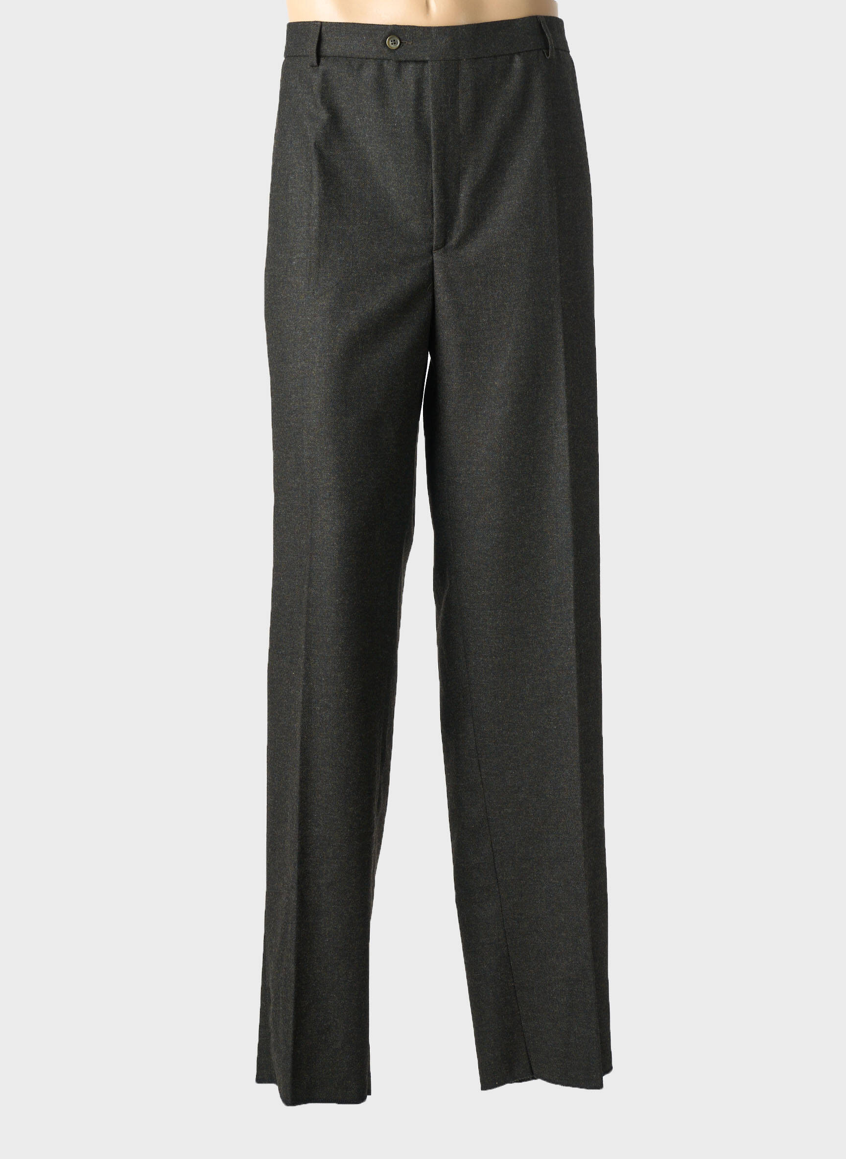 Pantalon drept croială dreaptă maro WOOLMARK bărbat