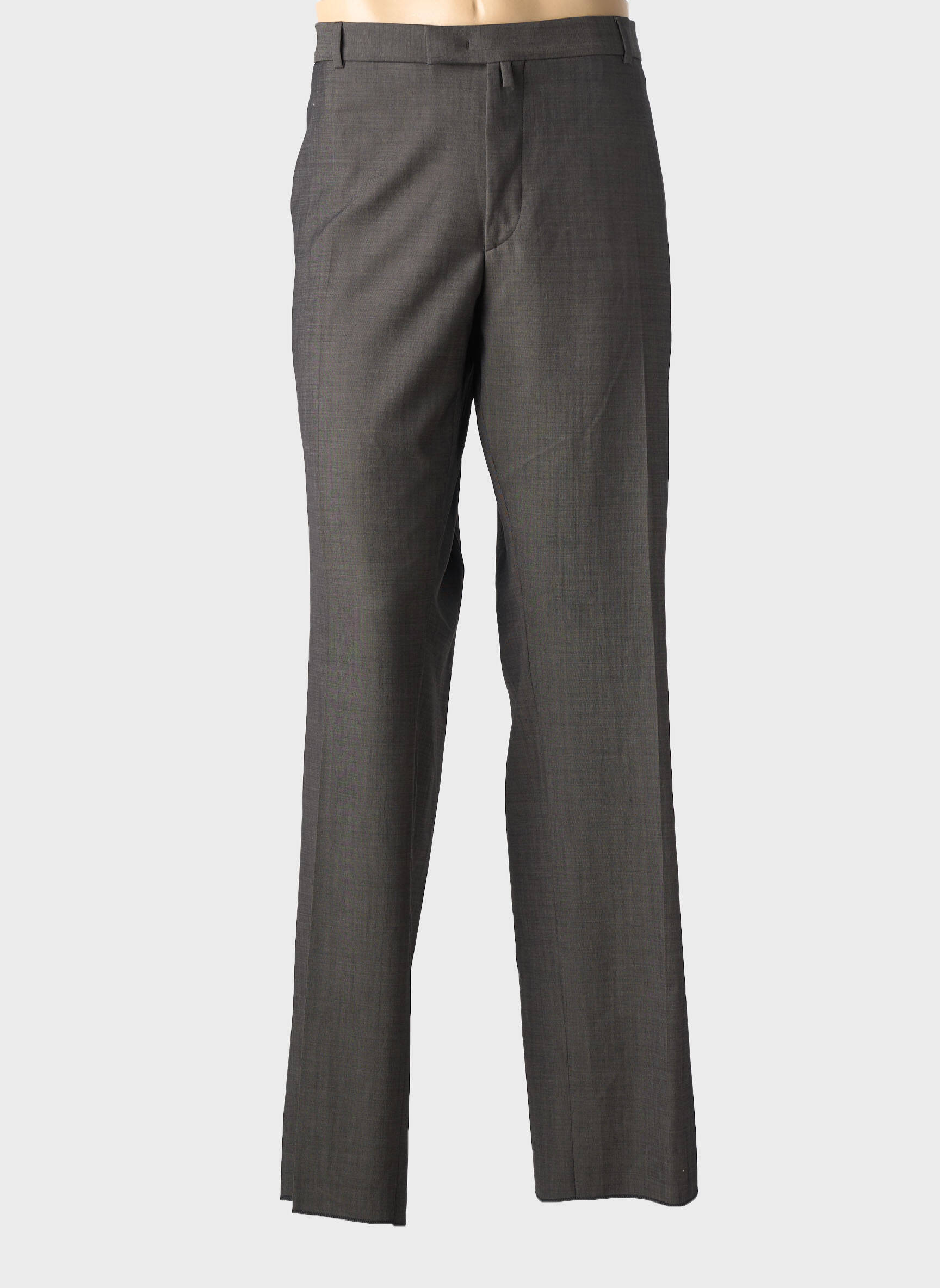 Pantalon drept croială dreaptă gri BRUNO SAINT HILAIRE bărbat