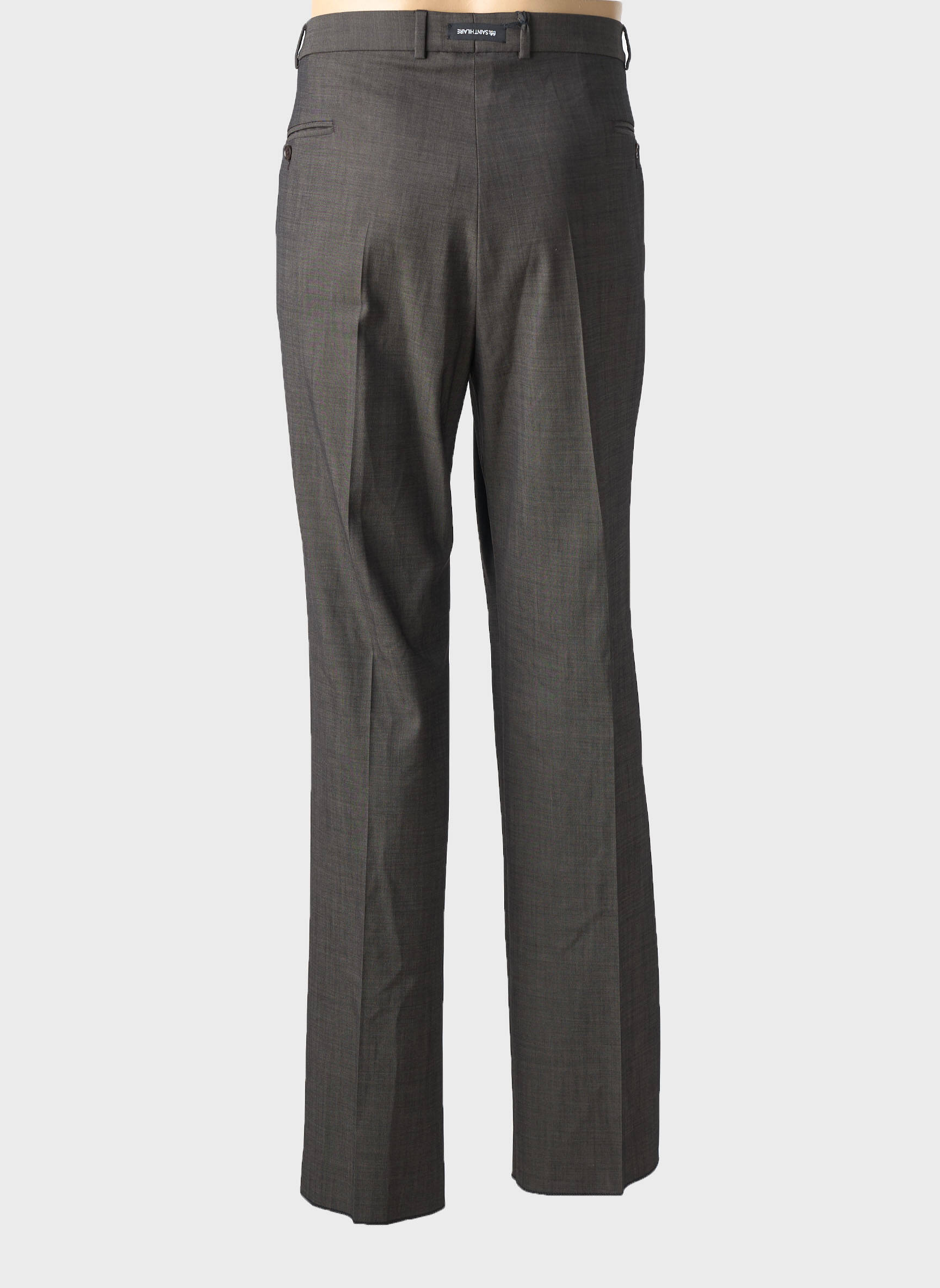 Pantalon drept croială dreaptă gri BRUNO SAINT HILAIRE bărbat